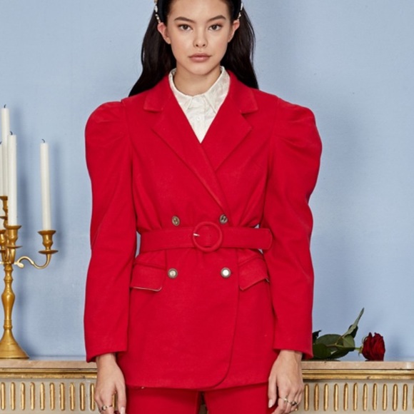 Sale! New sister Jane red belted jacket